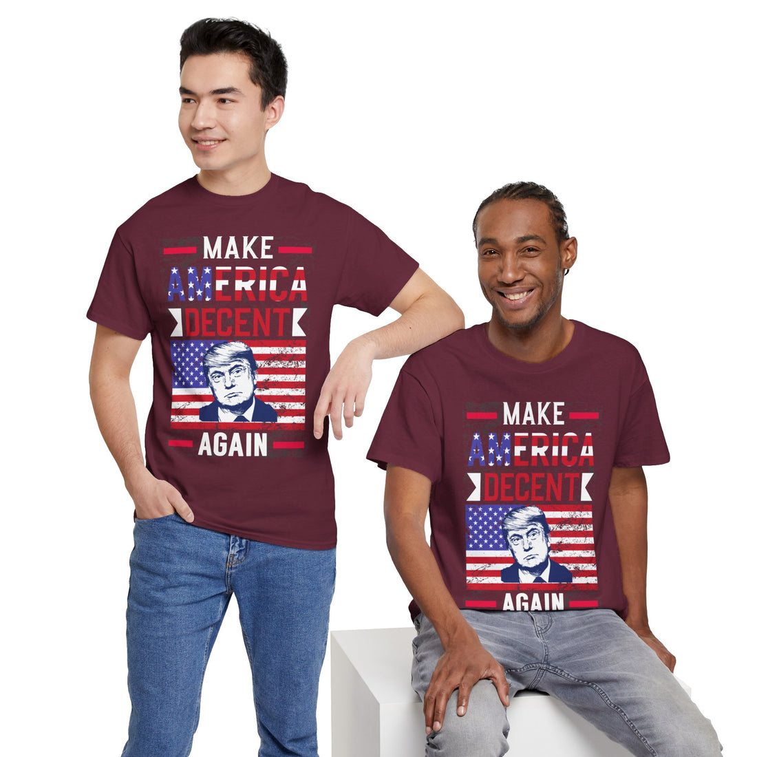 Make America Decent Again Unisex Heavy Cotton Tee