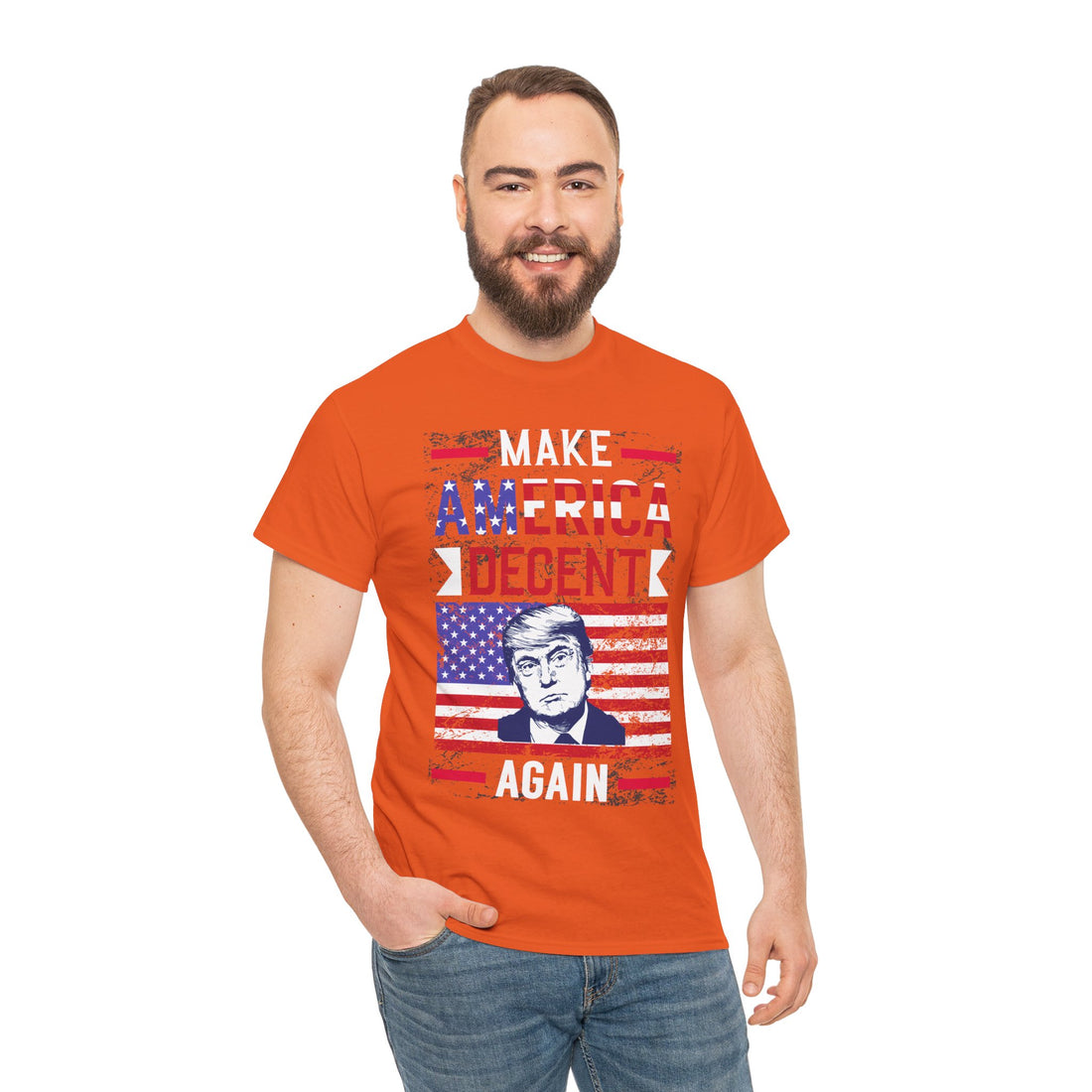 Make America Decent Again Unisex Heavy Cotton Tee