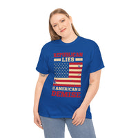 Republican Lies American Demise Unisex Heavy Cotton Tee