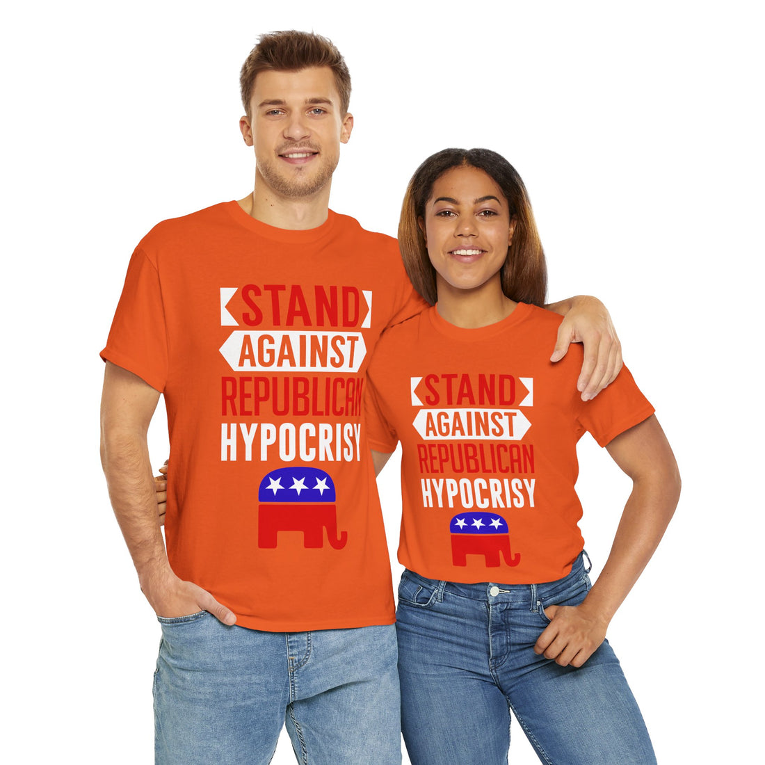 Stand Against Republican Hypocrisy Unisex Heavy Cotton Tee