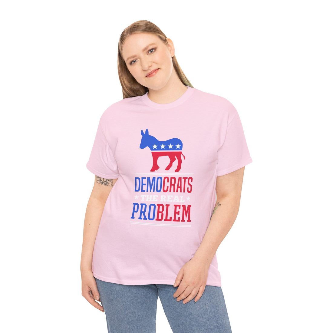 Democrats The Real Problem Unisex Heavy Cotton Tee