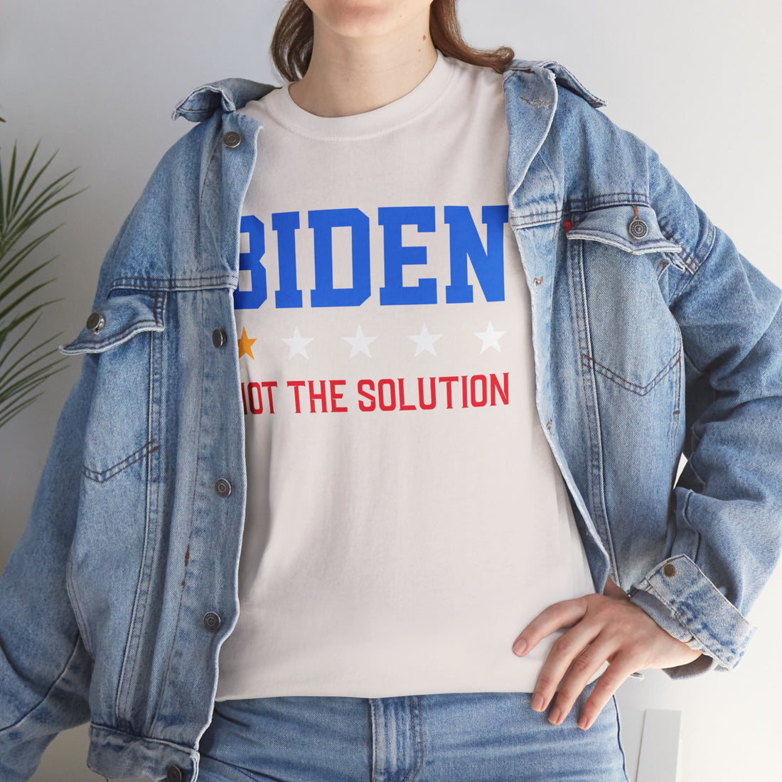 Biden Not The Solution Unisex Heavy Cotton Tee