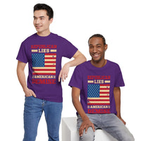 Republican Lies American Demise Unisex Heavy Cotton Tee