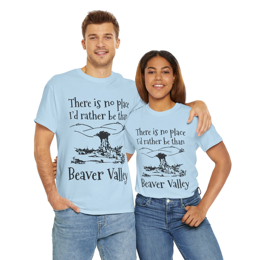 There Is No Place I'd Rather Be Than Bevear Valley Unisex Heavy Cotton Tee