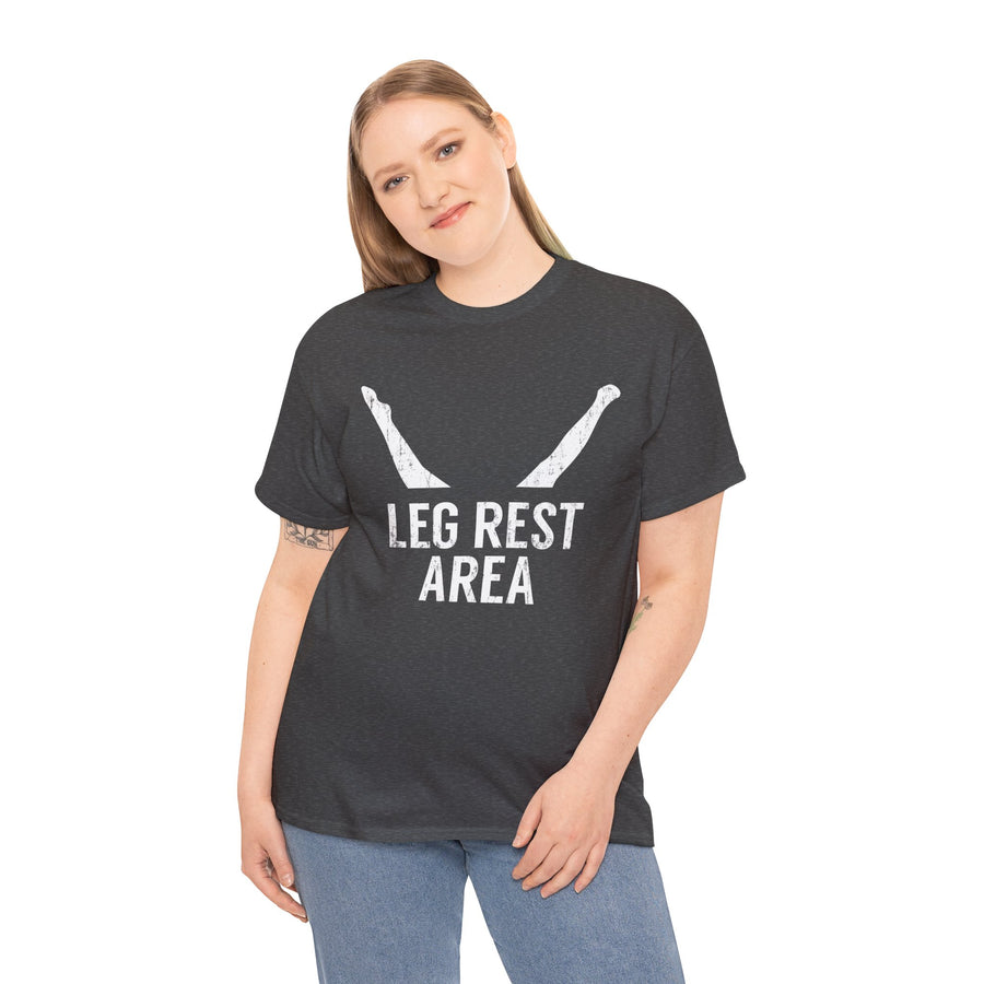 Leg Rest Area Unisex Heavy Cotton Tee