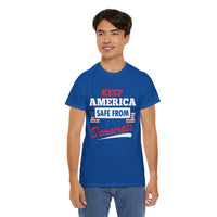 Keep America Safe From Democrats Unisex Heavy Cotton Tee