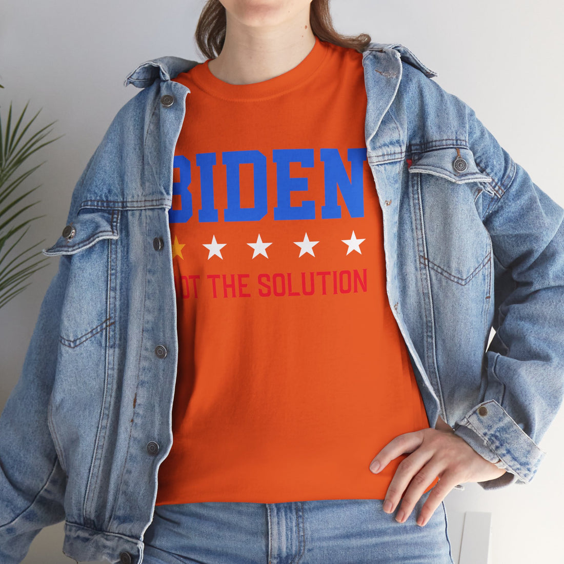 Biden Not The Solution Unisex Heavy Cotton Tee