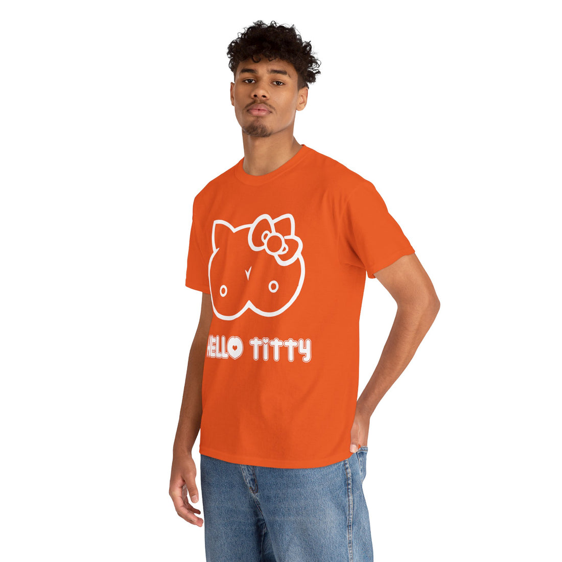 Hello Titty Unisex Heavy Cotton Tee