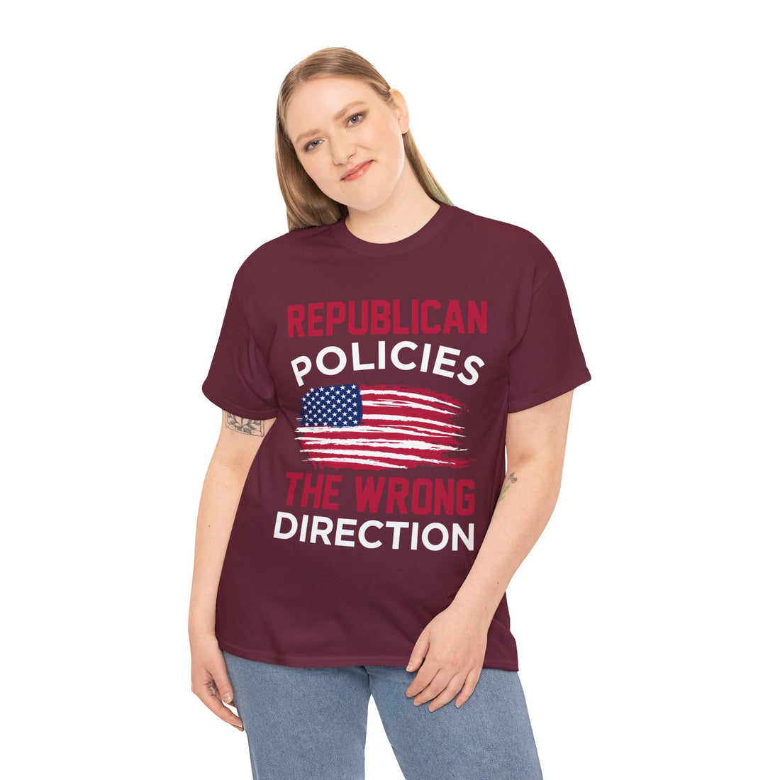 Republican Policies The Wrong Direction Unisex Heavy Cotton Tee