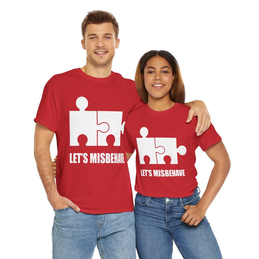 Let's Misbehave Unisex Heavy Cotton Tee