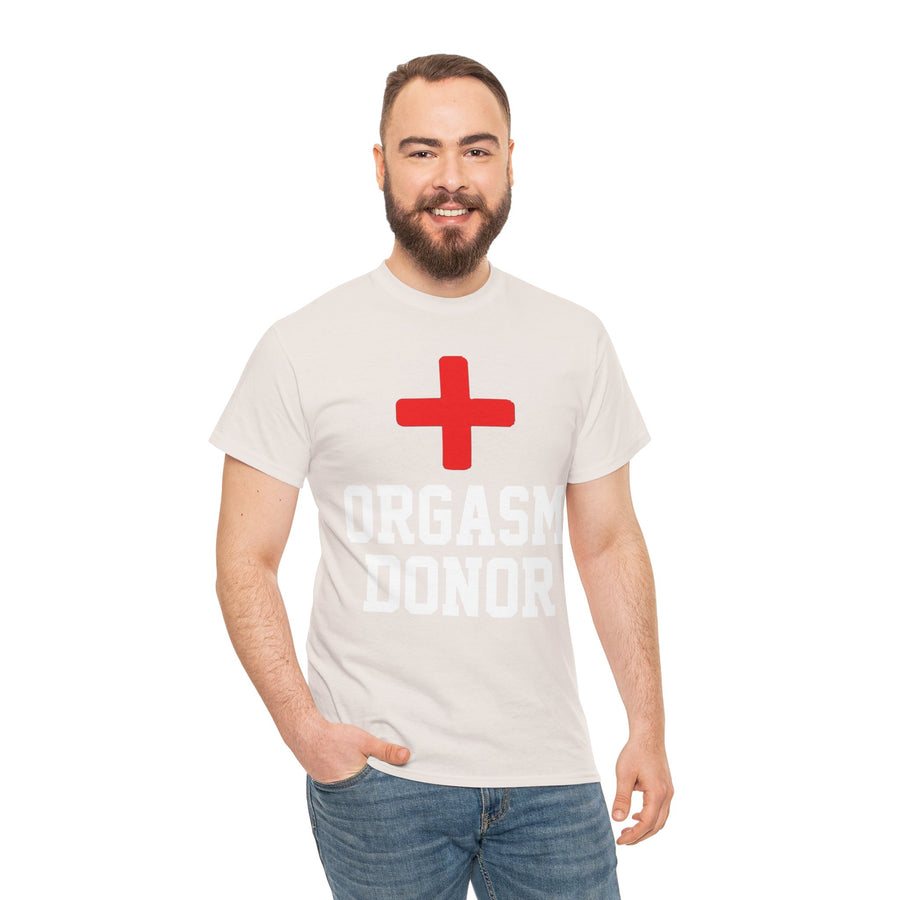 Orgasm Donor Unisex Heavy Cotton Tee