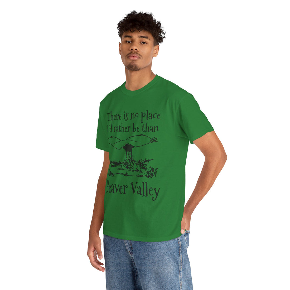 There Is No Place I'd Rather Be Than Bevear Valley Unisex Heavy Cotton Tee