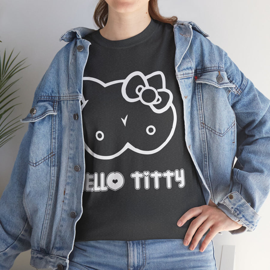 Hello Titty Unisex Heavy Cotton Tee