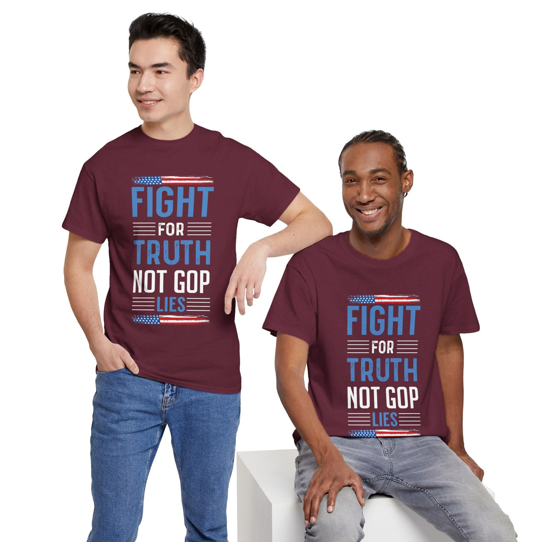 Fight For Truth Not GOP Lies Unisex Heavy Cotton Tee