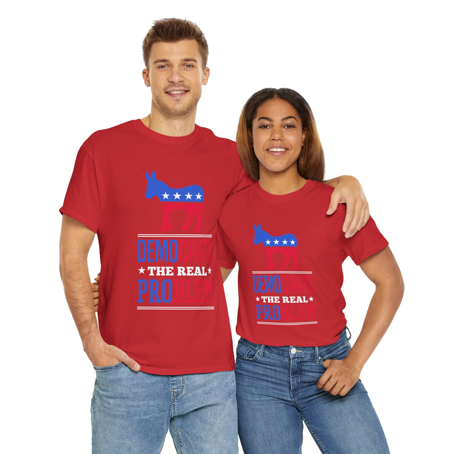 Democrats The Real Problem Unisex Heavy Cotton Tee