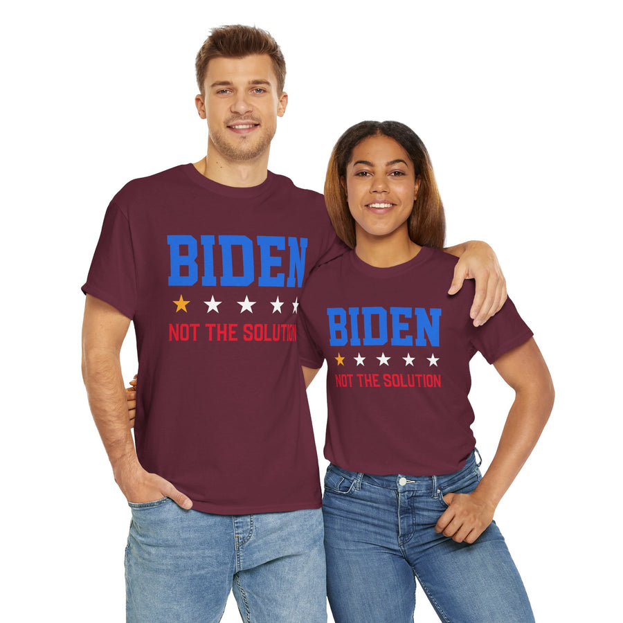 Biden Not The Solution Unisex Heavy Cotton Tee