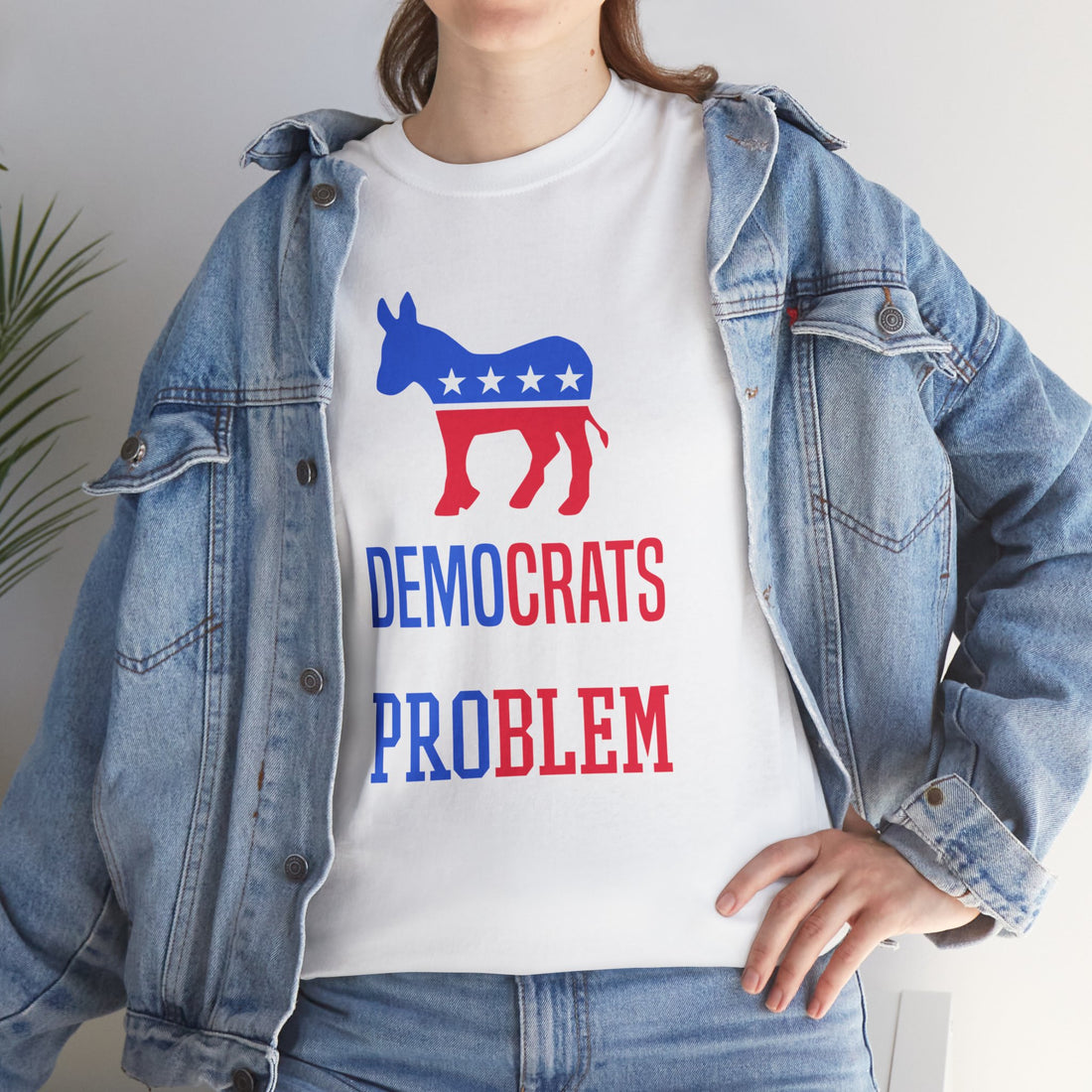 Democrats The Real Problem Unisex Heavy Cotton Tee