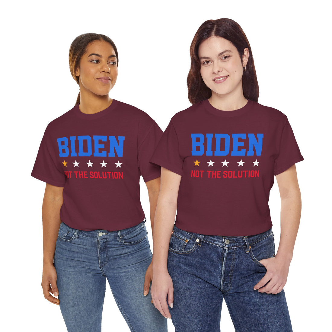 Biden Not The Solution Unisex Heavy Cotton Tee