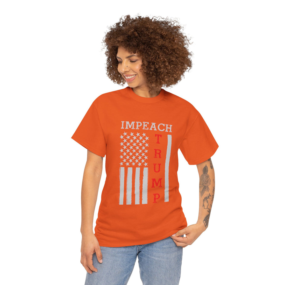 IMPEACH Trump Unisex Heavy Cotton Tee