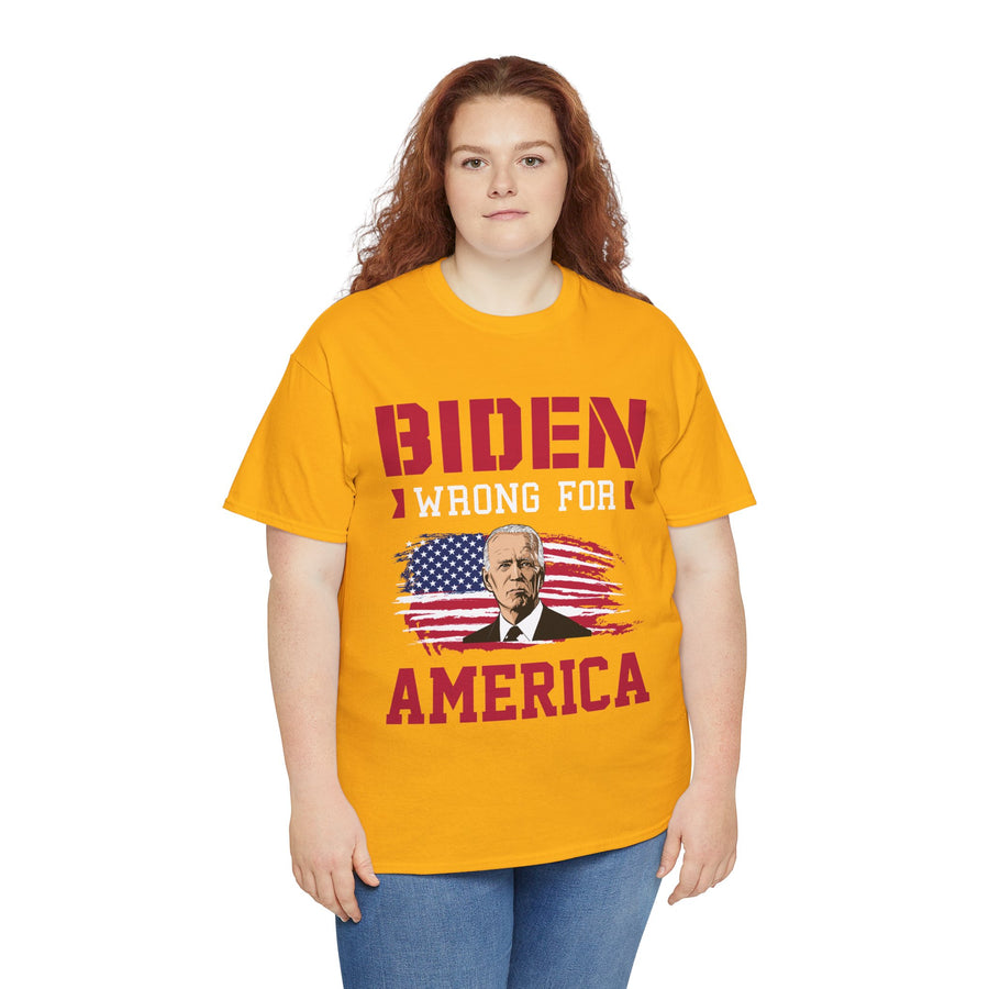 Biden Wrong for America Unisex Heavy Cotton Tee