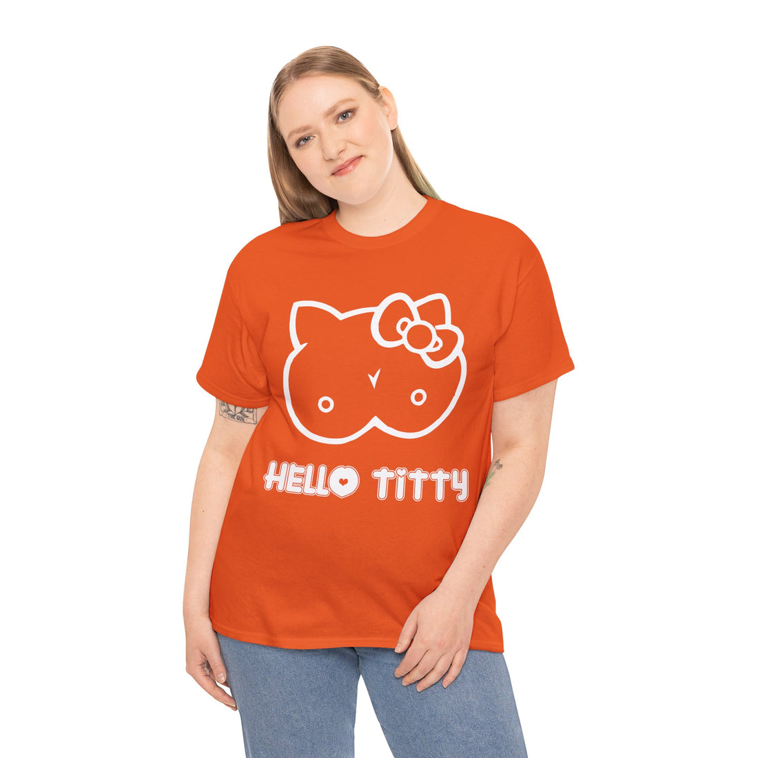 Hello Titty Unisex Heavy Cotton Tee