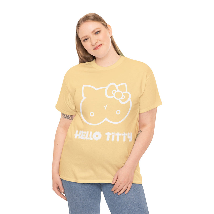 Hello Titty Unisex Heavy Cotton Tee