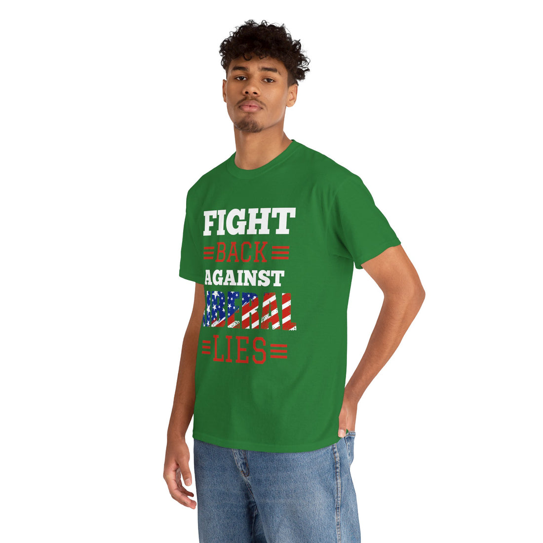 Fight Back Against Liberal Lies Unisex Heavy Cotton Tee