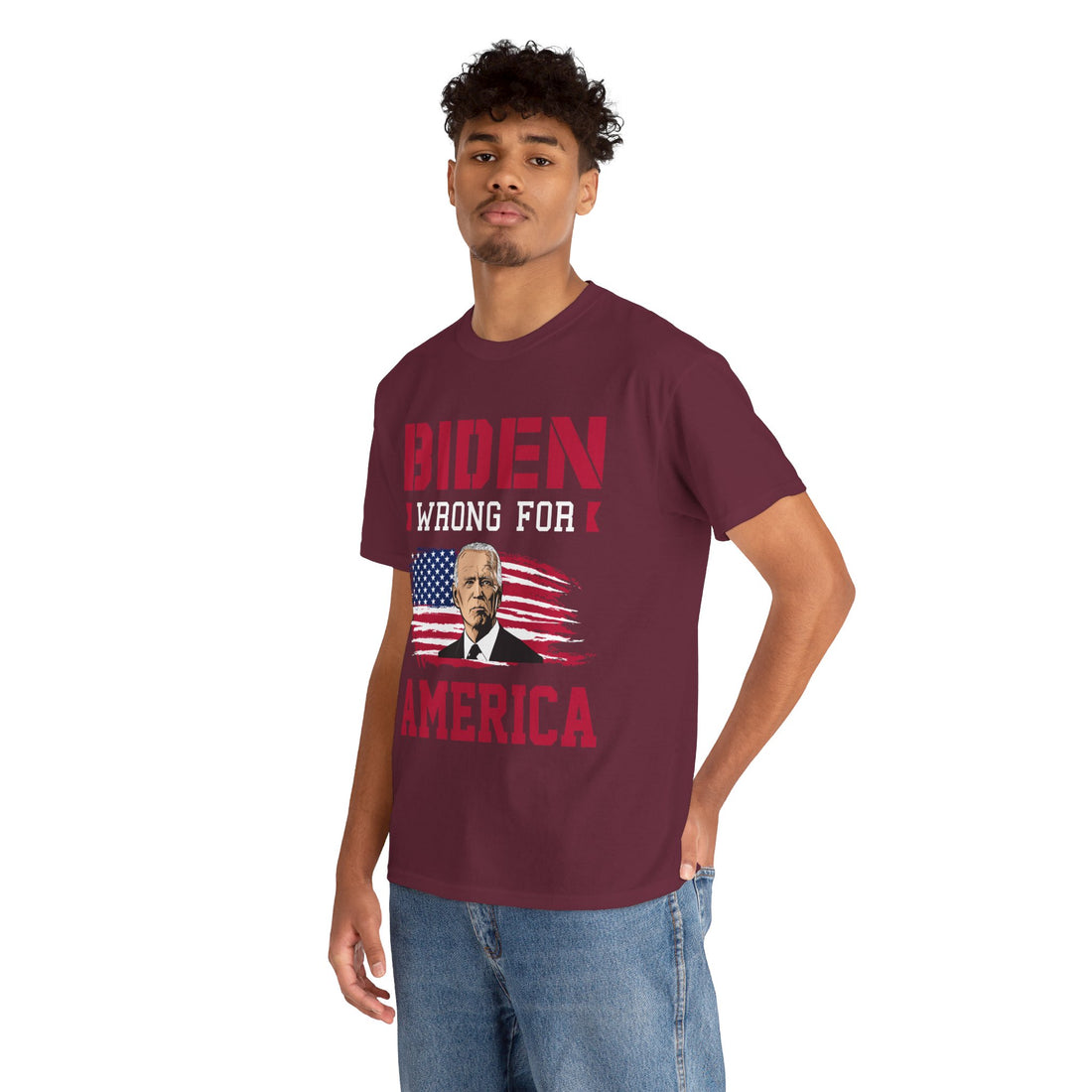 Biden Wrong for America Unisex Heavy Cotton Tee