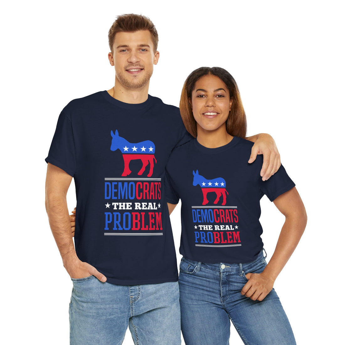 Democrats The Real Problem Unisex Heavy Cotton Tee