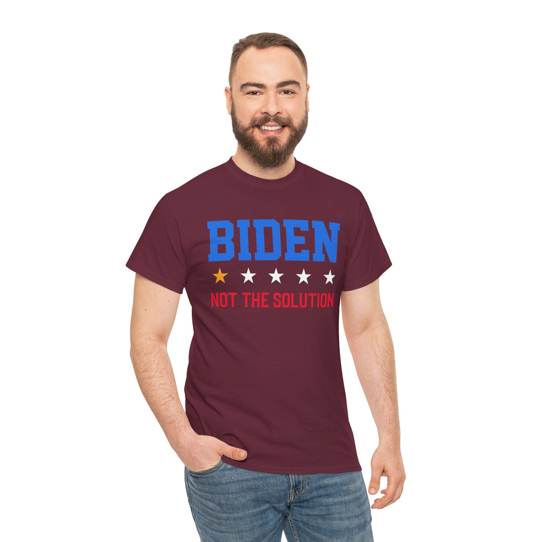 Biden Not The Solution Unisex Heavy Cotton Tee