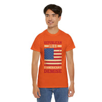 Republican Lies American Demise Unisex Heavy Cotton Tee