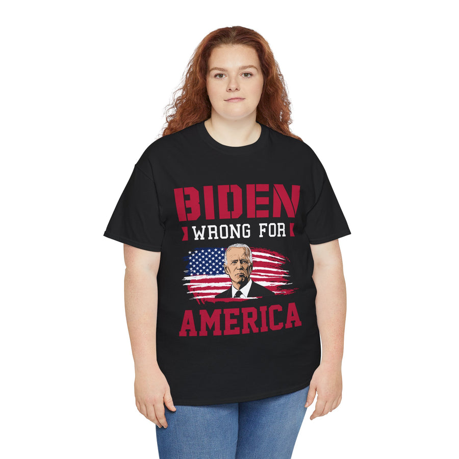 Biden Wrong for America Unisex Heavy Cotton Tee