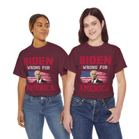 Biden Wrong for America Unisex Heavy Cotton Tee