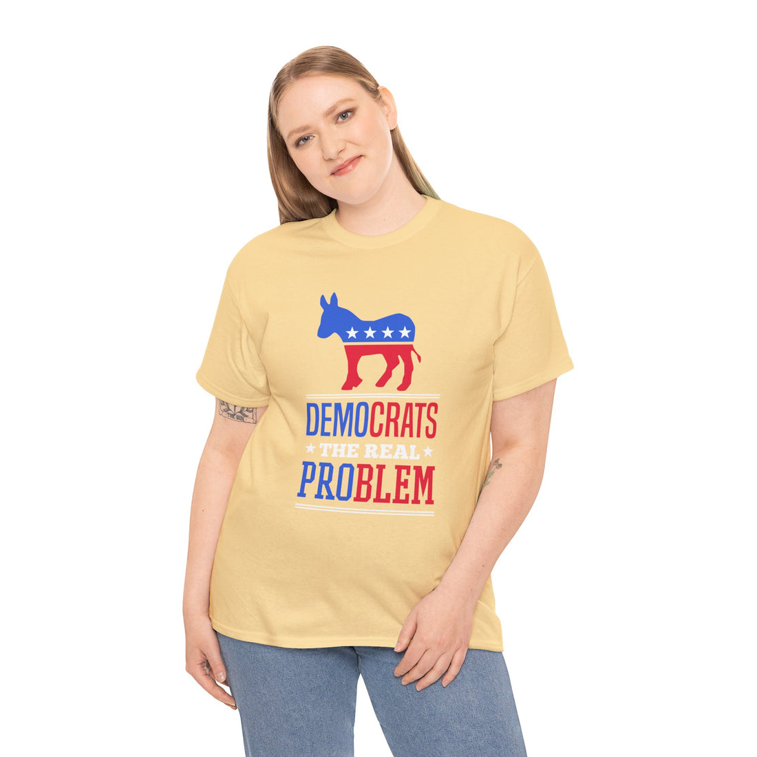 Democrats The Real Problem Unisex Heavy Cotton Tee