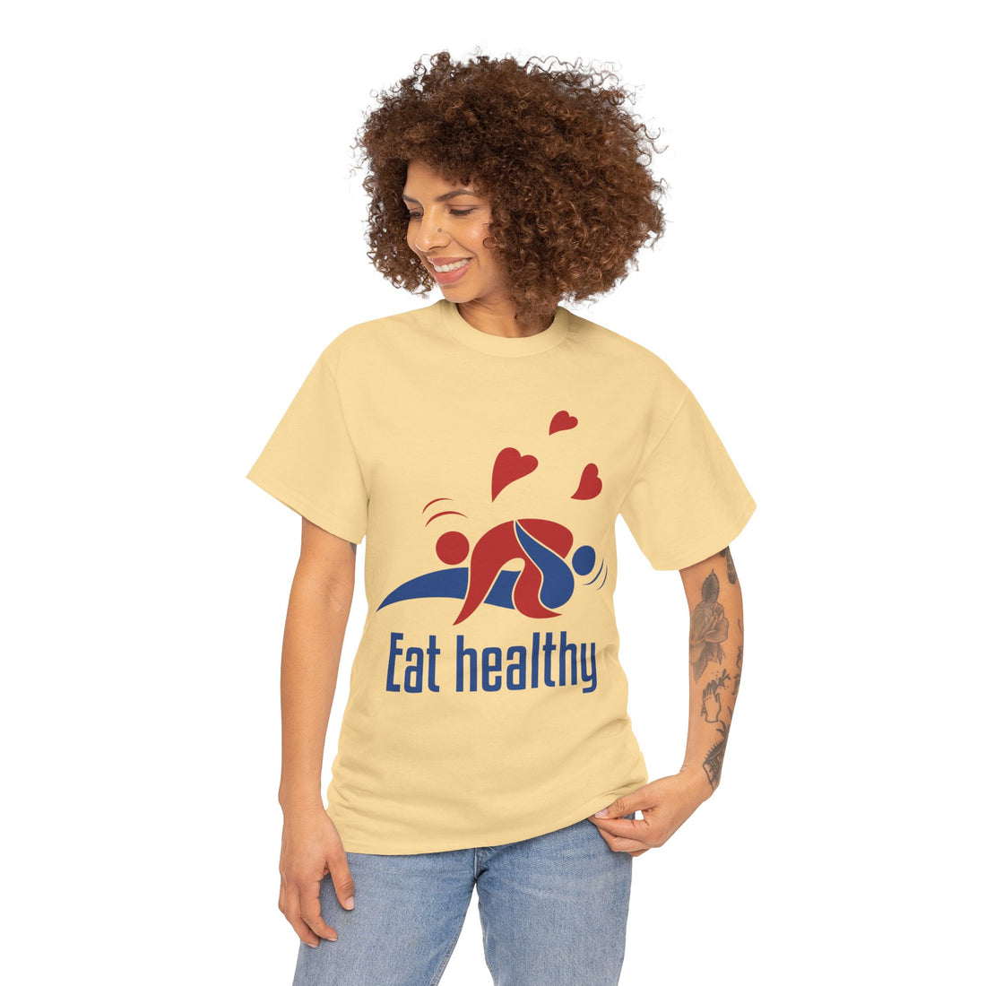 Eat Healthy Unisex Heavy Cotton Tee