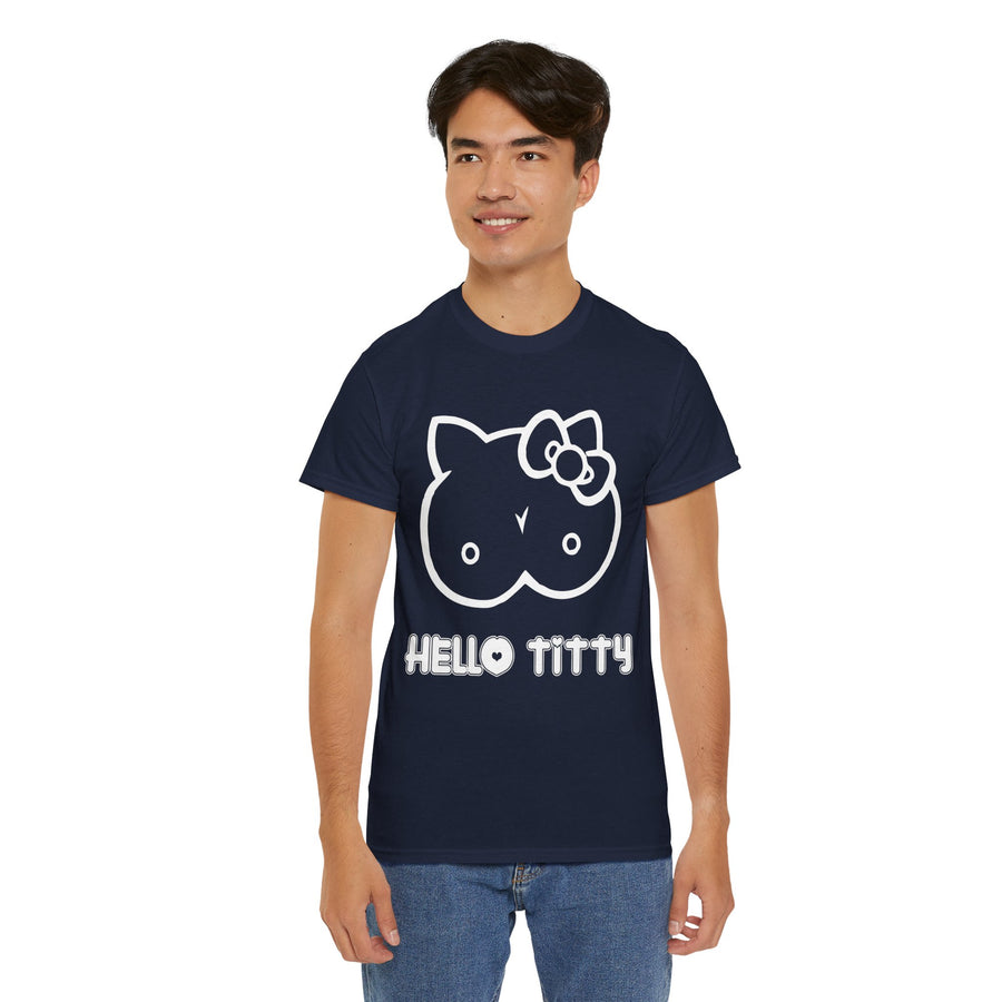 Hello Titty Unisex Heavy Cotton Tee