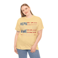 Republican Greed American Need Unisex Heavy Cotton Tee