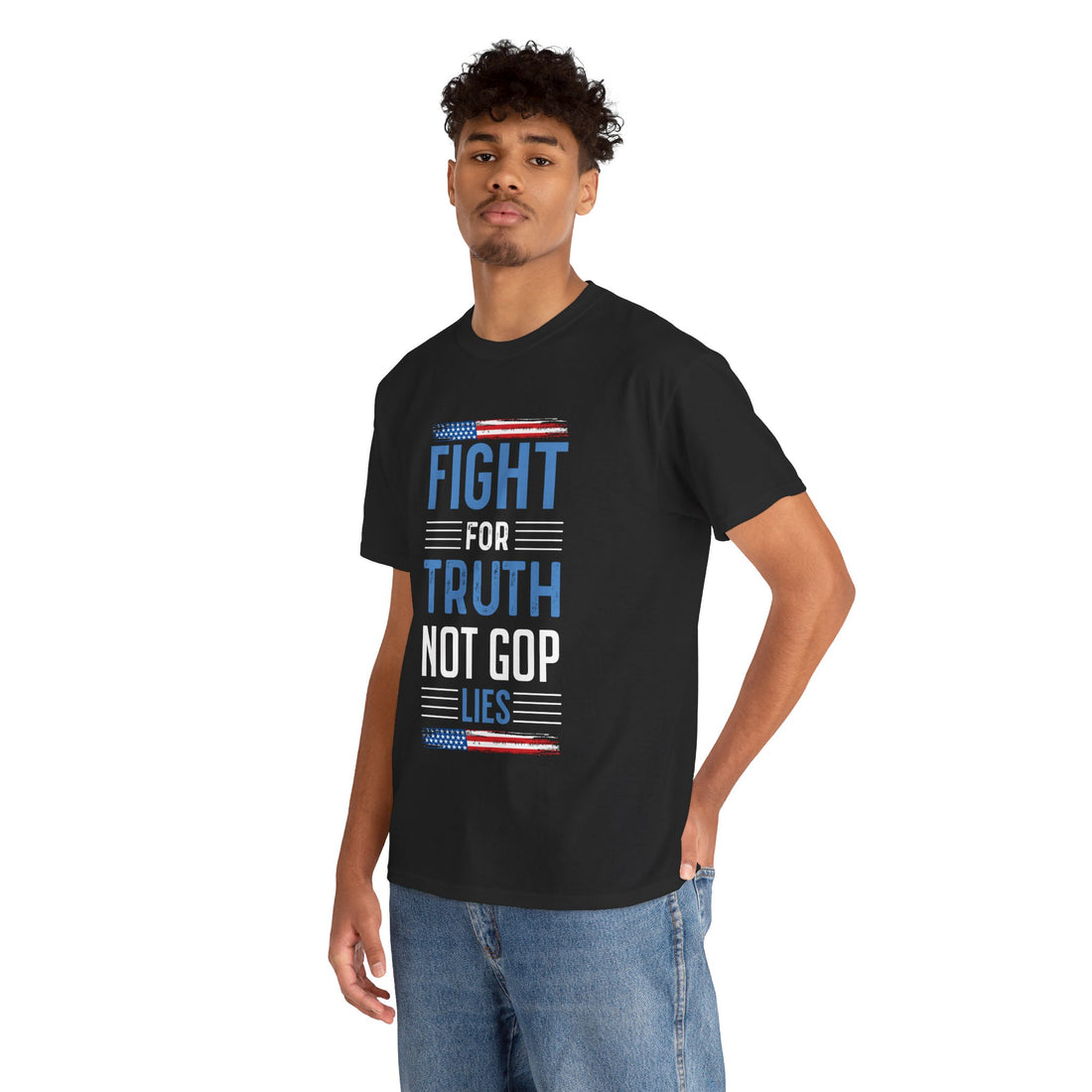 Fight For Truth Not GOP Lies Unisex Heavy Cotton Tee