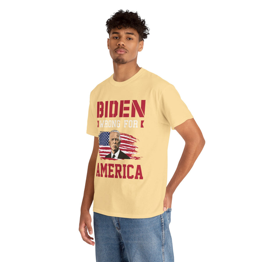 Biden Wrong for America Unisex Heavy Cotton Tee