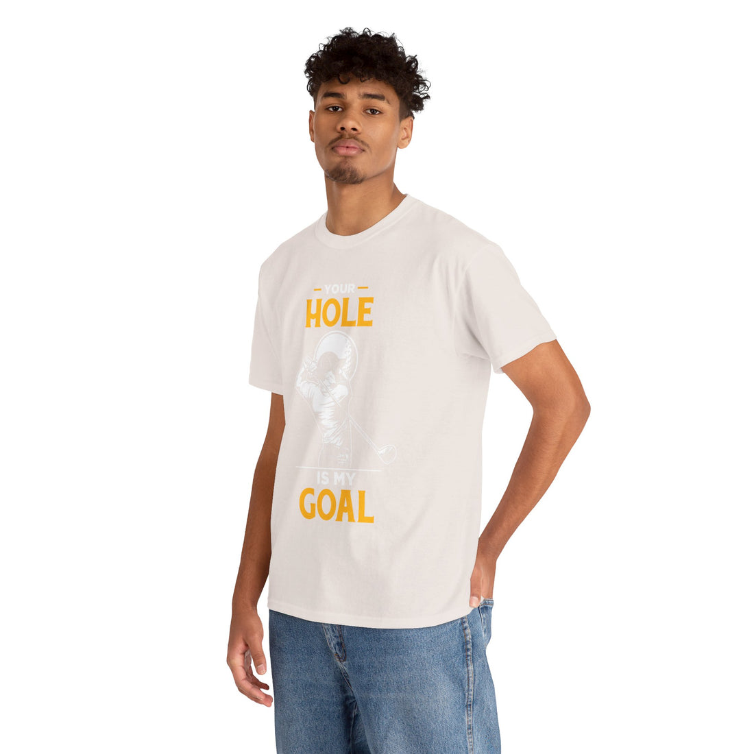 Your Hole Is My Goal Unisex Heavy Cotton Tee