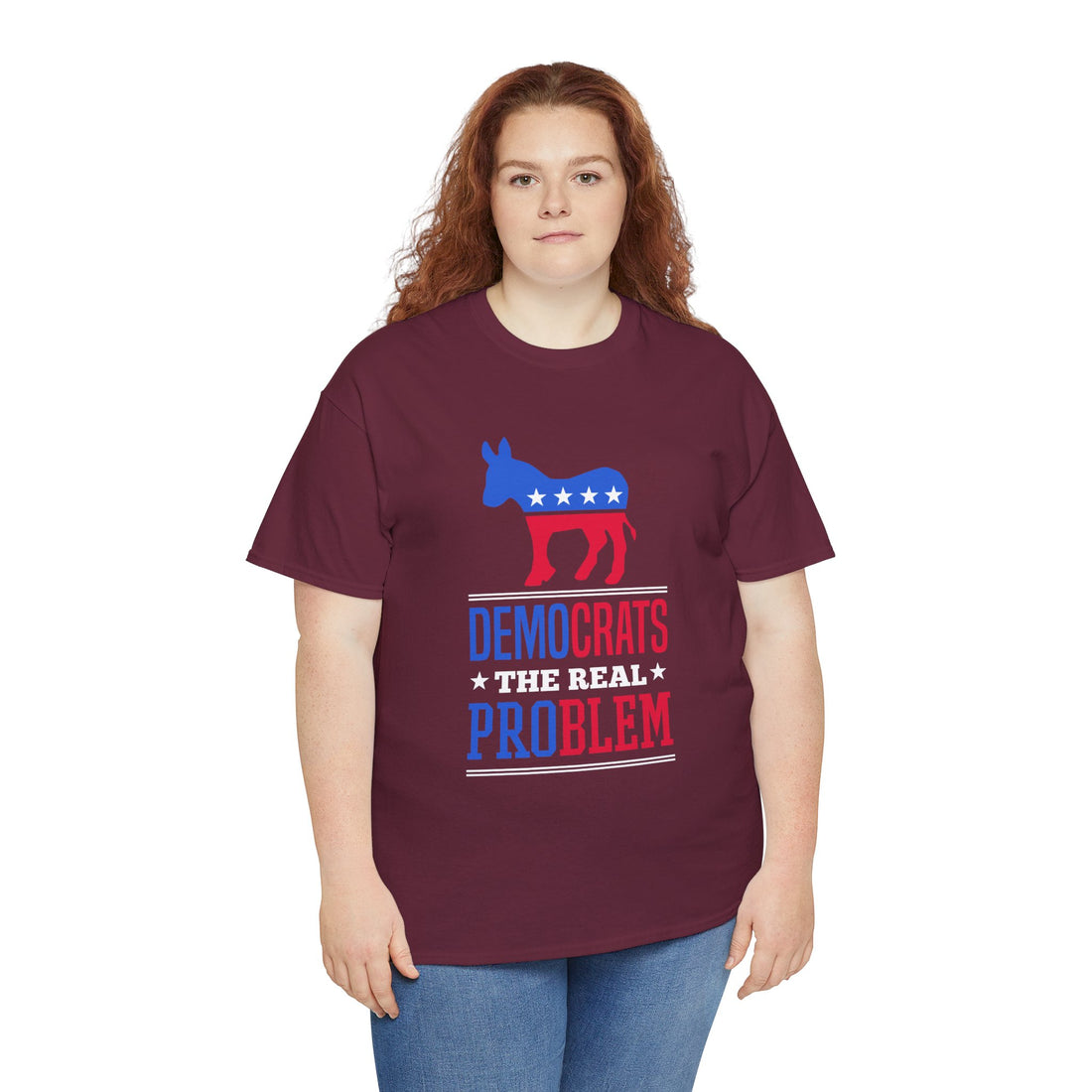 Democrats The Real Problem Unisex Heavy Cotton Tee