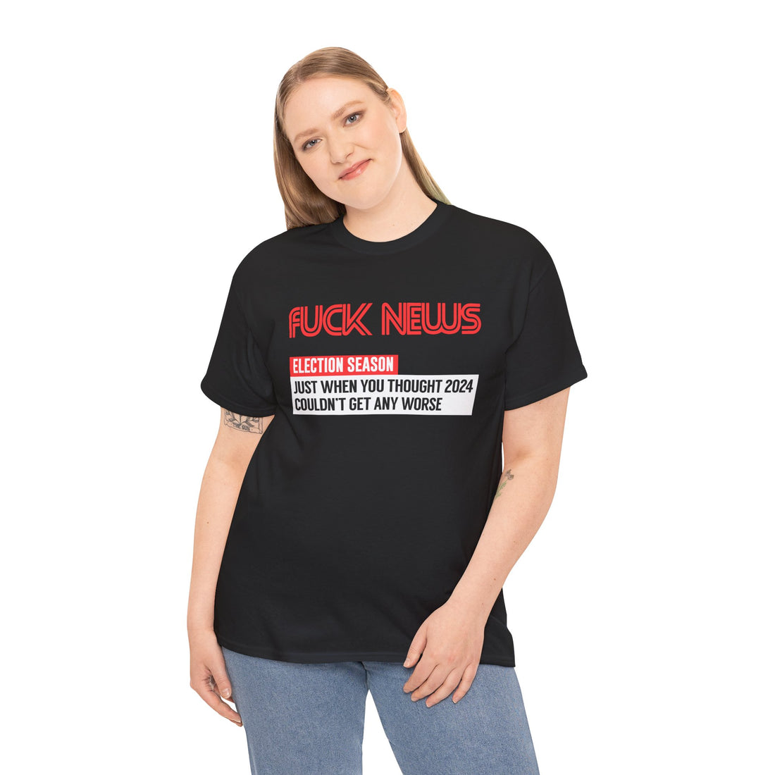 Fuck News Unisex Heavy Cotton Tee