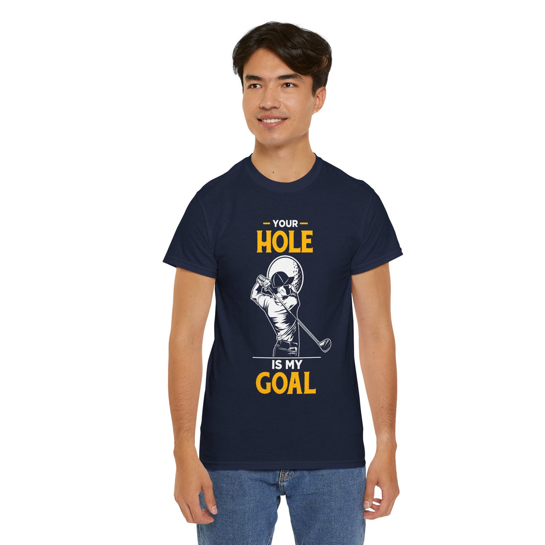 Your Hole Is My Goal Unisex Heavy Cotton Tee