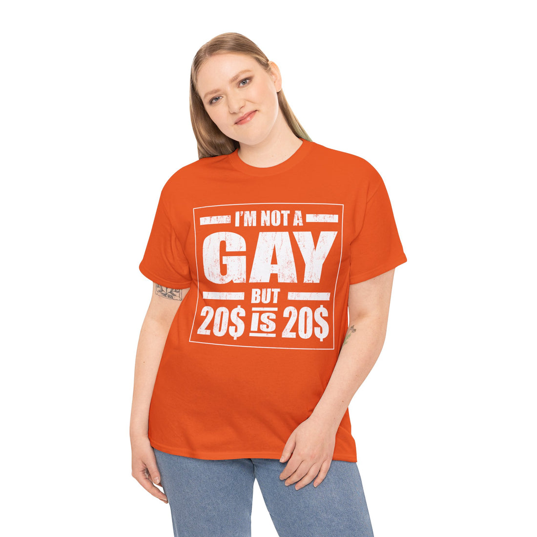 I'M Not Gay But Is 20 20 Unisex Heavy Cotton Tee