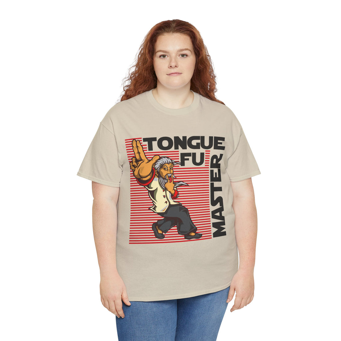 Tongue Fu Master Unisex Heavy Cotton Tee