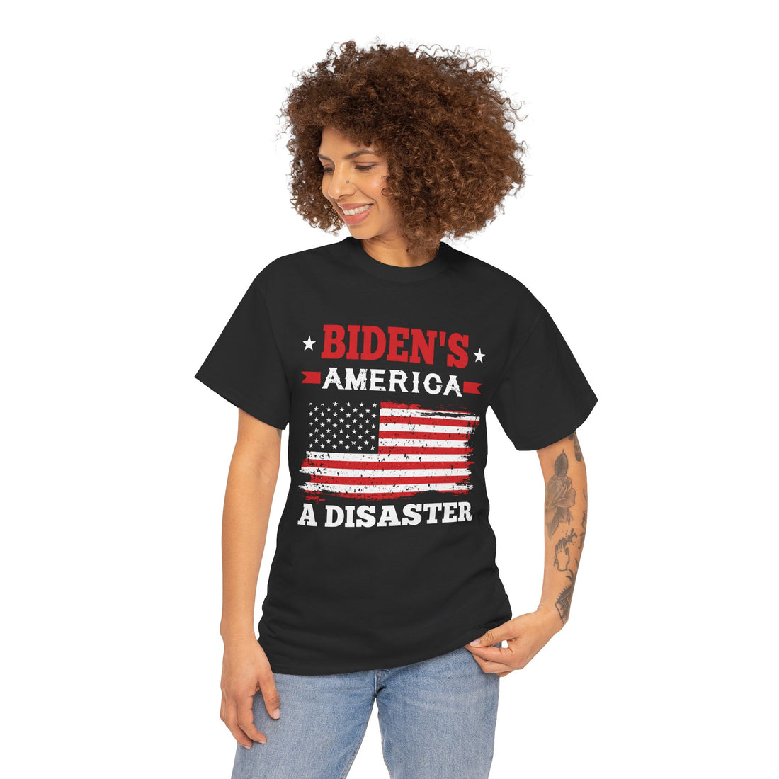 Biden's America A Disaster Unisex Heavy Cotton Tee