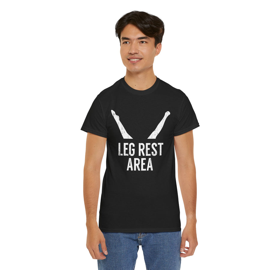 Leg Rest Area Unisex Heavy Cotton Tee