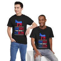 Democrats The Real Problem Unisex Heavy Cotton Tee