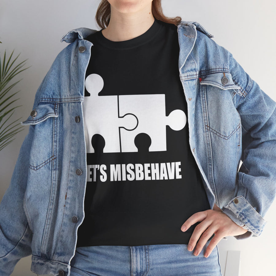 Let's Misbehave Unisex Heavy Cotton Tee