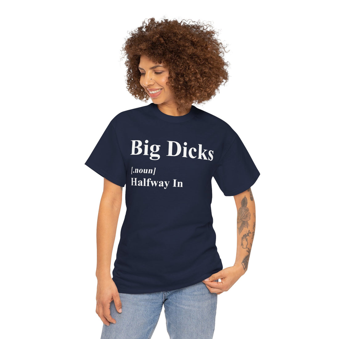 Big Dicks Halfway In Unisex Heavy Cotton Tee